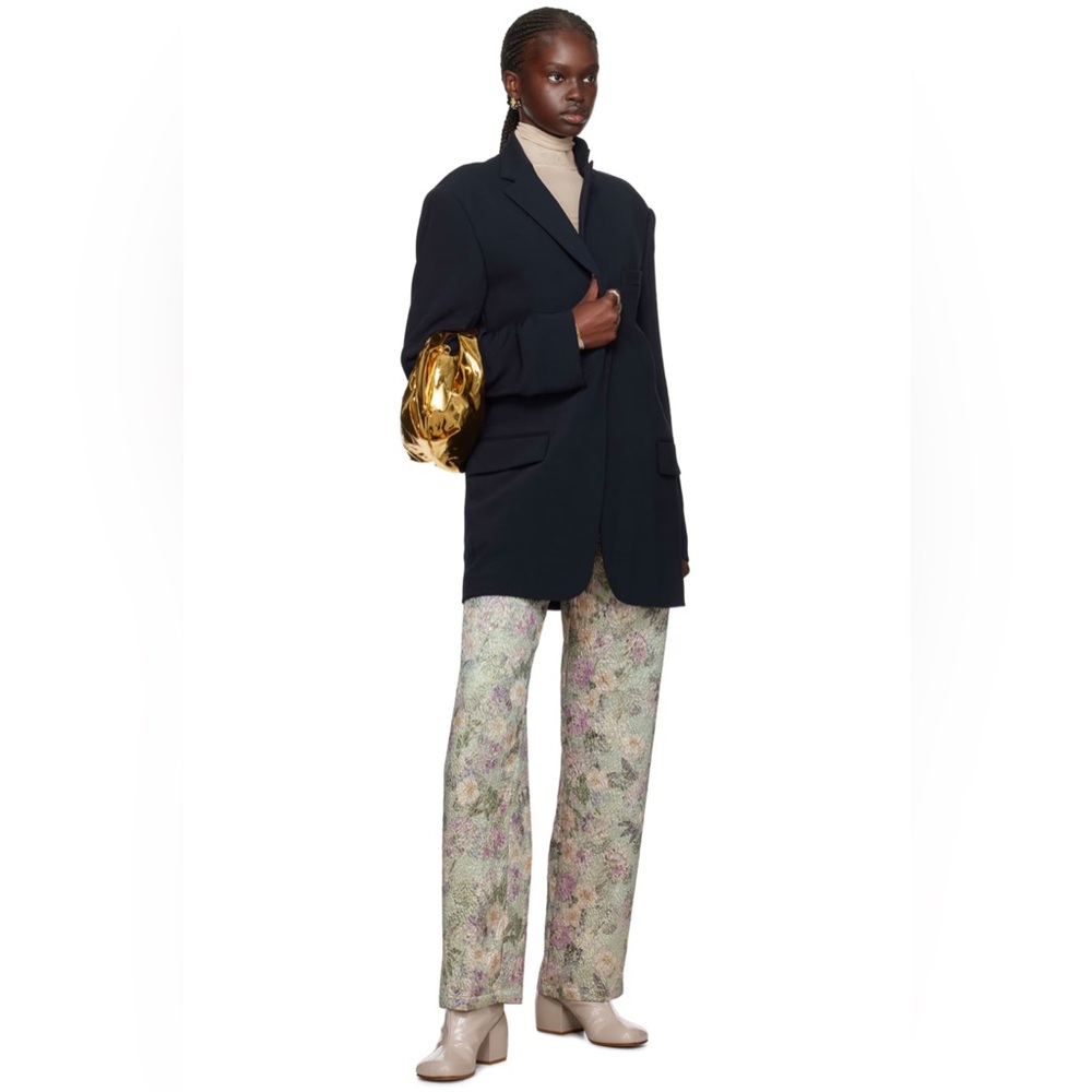 Dries Van Noten Navy Open Front Blazer New Xs View 2
